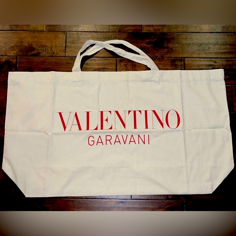 XXL VALENTINO COTTON TOTE BAG. New. Unisex